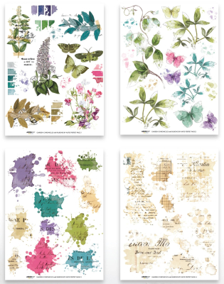 Preview: Garden Chronicles, Rub-On Transfer Set - Arden Creative Studio