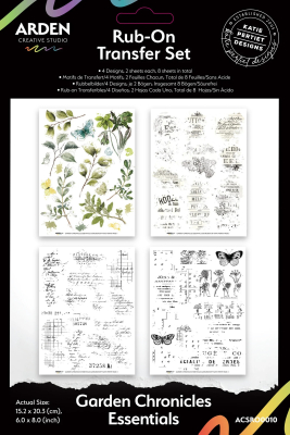 Garden Chronicles Essentials, Rub-On Transfer Set - Arden Creative Studio