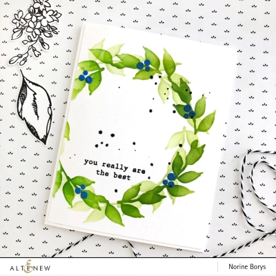 Preview: Wonderful Wreath, Schablone - Altenew