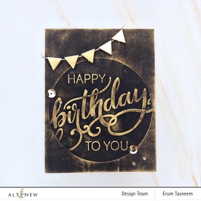 Preview: Modern Birthday Faux Letterpress, Embossing Folder - Altenew