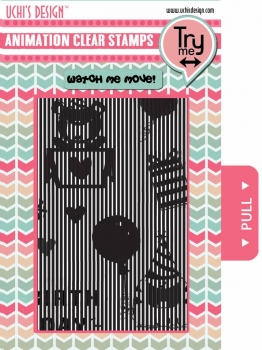 Animation Clear Stamp Happy Birthday - Uchi's Design