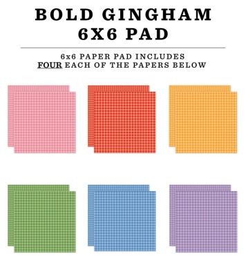 Gingham Bold 6x6 Paperpad - Echo Park