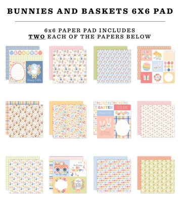 Bunnies & Baskets 6x6 Paperpad - Echo Park
