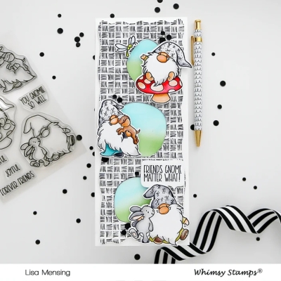 Gnome Friends, Clearstamps - Whimsy Stamps