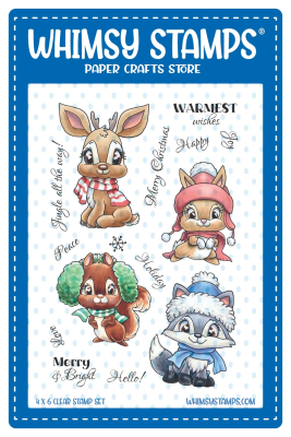 Christmas in the Woods, Clearstamps - Whimsy Stamps