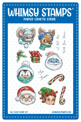 Christmas Portraits, Clearstamps - Whimsy Stamps