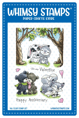Woodland Valentine, Clearstamps - Whimsy Stamps