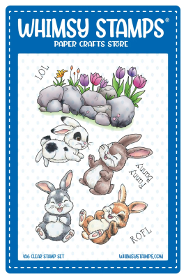 Funny Bunnies, Clearstamps - Whimsy Stamps