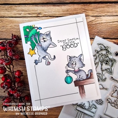 Cat Do Christmas 2, Clearstamps - Whimsy Stamps