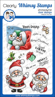Santa and Friends, Clearstamps - Whimsy Stamps