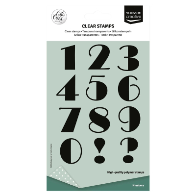 Numbers, Clearstamp - Vaessen Creative