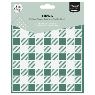 Kitchen Towel, Schablone - Vaessen