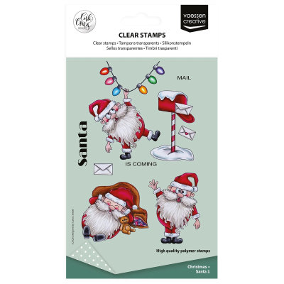 Christmas Santa, Clearstamp - Vaessen Creative