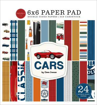 Cars, 6x6 Paperpad - Carta Bella