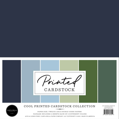 Cool Printed Cardstock 12x12 Collection - Carta Bella