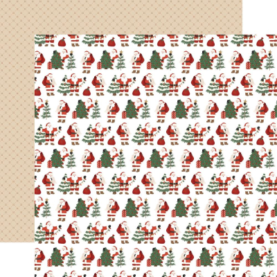 Christmas Village - Here Comes Santa, Designpapier - Carta Bella