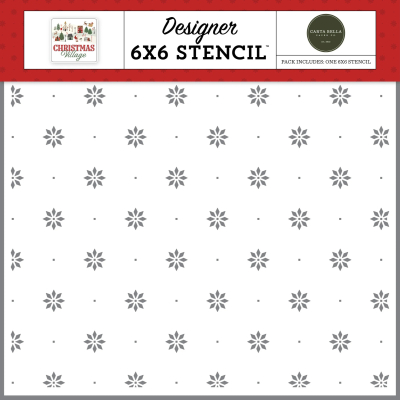 Holly Jolly Flowers, Schablone - Carta Bella