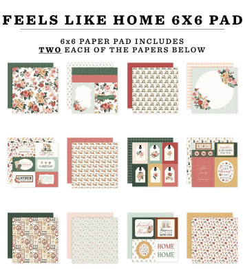 Feels Like Home 6x6 Paperpad - Carta Bella