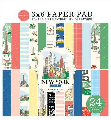 New York City, 6x6 Paperpad - Carta Bella