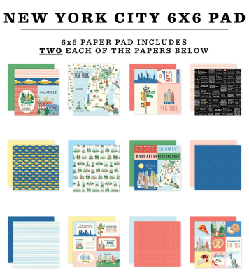 New York City, 6x6 Paperpad - Carta Bella