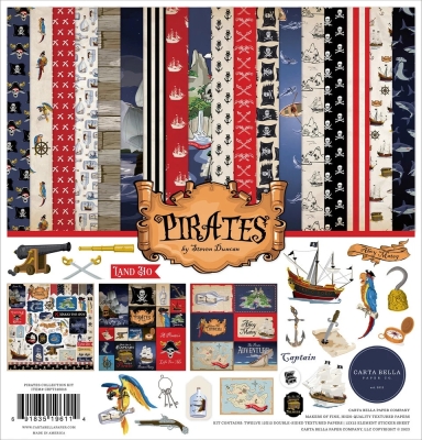 Pirates 12x12 Inch Collection Kit - Carta Bella