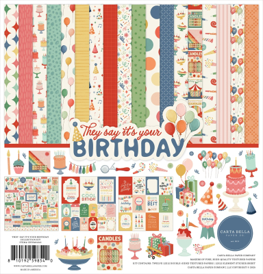 They say it's your Birthday 12x12 Inch Collection Kit - Carta Bella