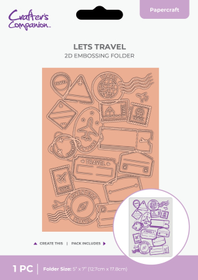 Let's Travel, 2D Embossingfolder - Crafter's Companion