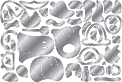 Preview: Halloween Pets, Stempel, Stanze & Flock - Crafter's Companion