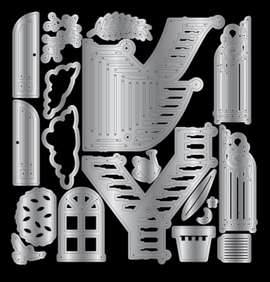 Preview: Staircase Scene, Stempel, Stanzen & Schablonenset - Crafter's Companion