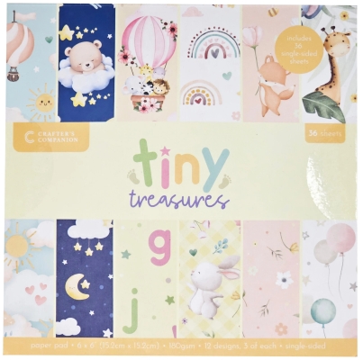 Tiny Treasures 6x6 Paperpad - Crafter's Companion