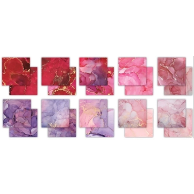 Ink Drops Rose 6x6 Paper Pad - Craft Consortium