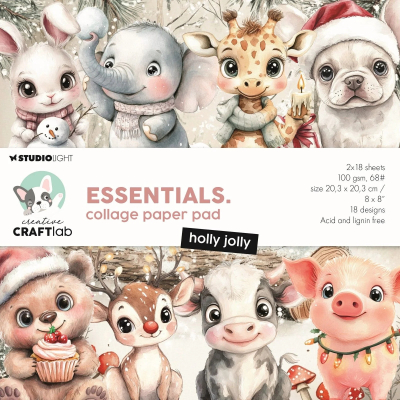Holly Jolly, Collage Paperpad - Studiolight