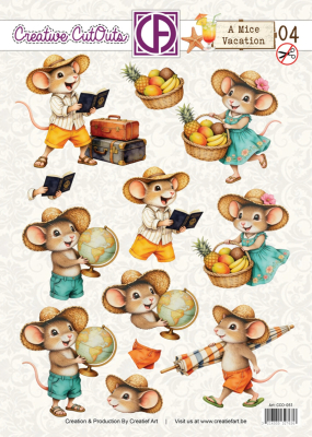 A Mice Vacation #04, Creative CutOuts - Creatief Art