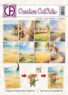 A Mice Vacation, Collage Paperpad - Creatief Art