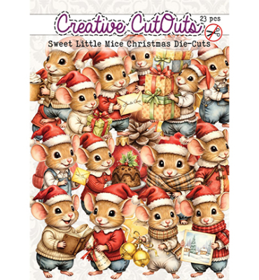 Sweet Little Mice Christmas, Die-Cuts - Creatief Art