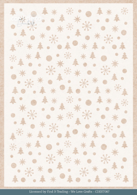 Christmas Pattern, Schablone - Card Deco