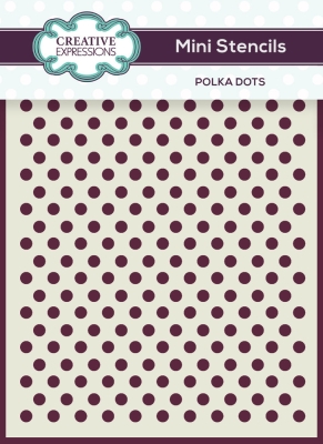 Polka Dots, Mini-Schablone - Creative Expressions