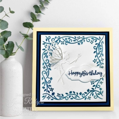 Preview: Entwined Floral Frame, Schablone - Creative Expressions
