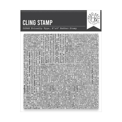 Friendly Type, Clingstamp - Hero Arts