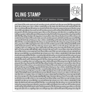 Birdsong Script, Clingstamp - Hero Arts