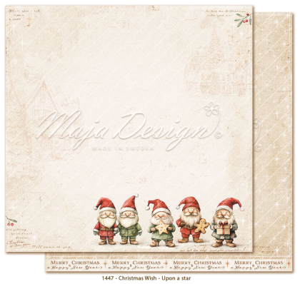 Christmas Wish - Upon A Star, Designpapier - Maja Design