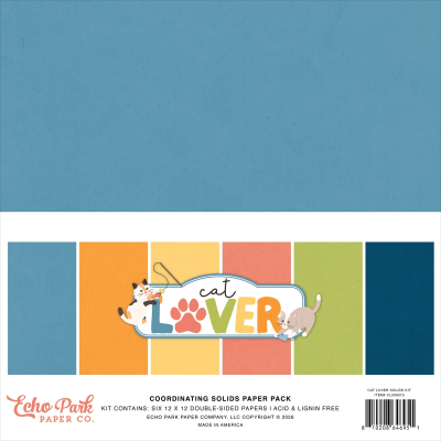 Cat Lover 12x12 Coordinating Solids - Echo Park