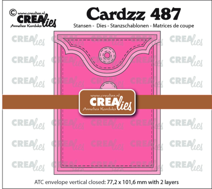 Cardzz ATC Envelope Vertical Panel C, Stanze - Crealies