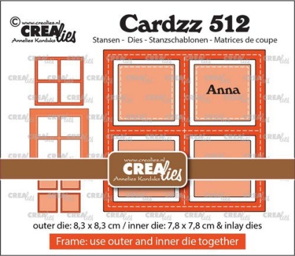 Frame & Inlay 4 Square, Stanze - Crealies