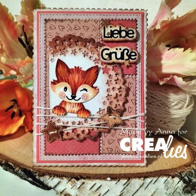 Double Card Stamp, Stanze - Crealies