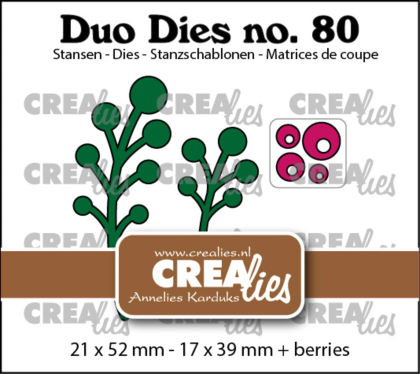 Duo #80 Berry Branches, Stanze - Crealies