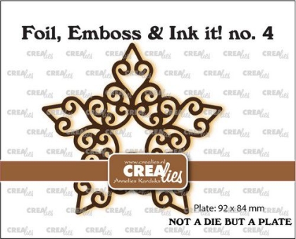 Curly Star - Foil, Emboss & Ink It! - Crealies