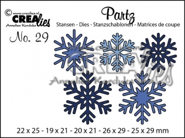 Partz #29 Schneeflocken, Stanze - Crealies