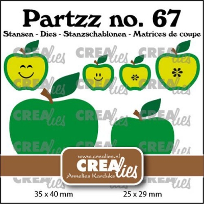 Partz #69 Apples Small & Medium, Stanze - Crealies