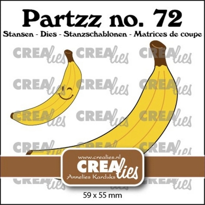 Partz #72 Banana Large, Stanze - Crealies